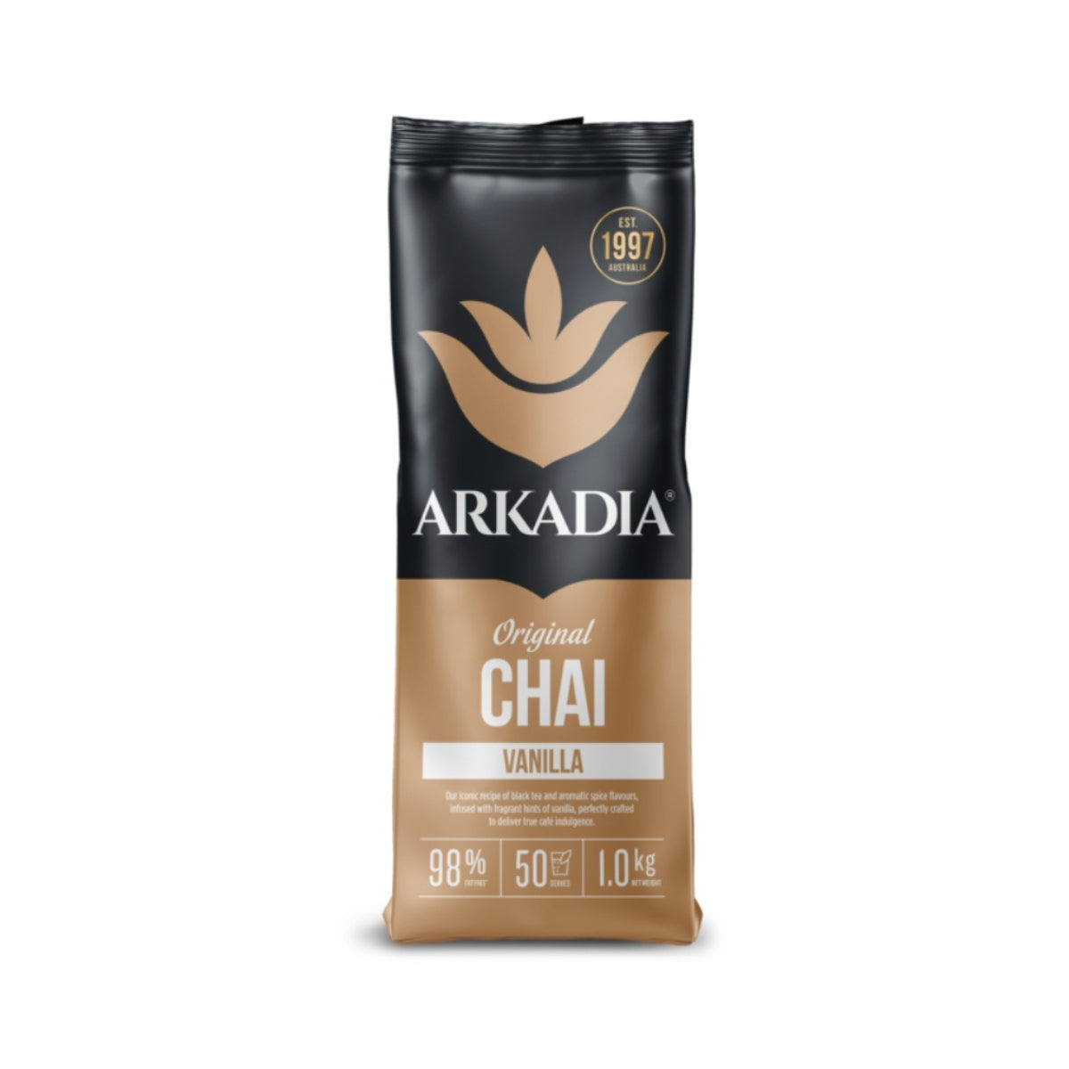 Arkadia Chai Tea Vanilla Powder 1kg by Native Wholesale