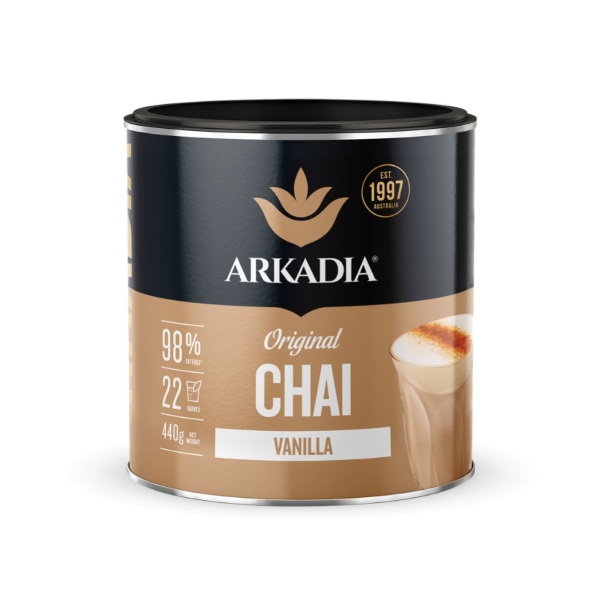 Arkadia Chai Vanilla Powder 440g by Native Wholesale