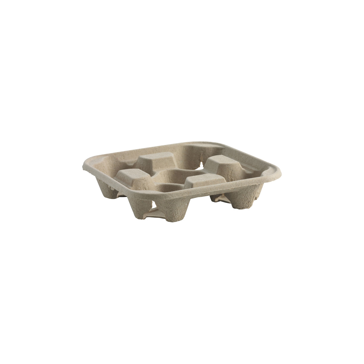 BP.B-CC-832 BioPak 4-Cup Pulp Tray Native Wholesale Hospitality Supplies Canberra