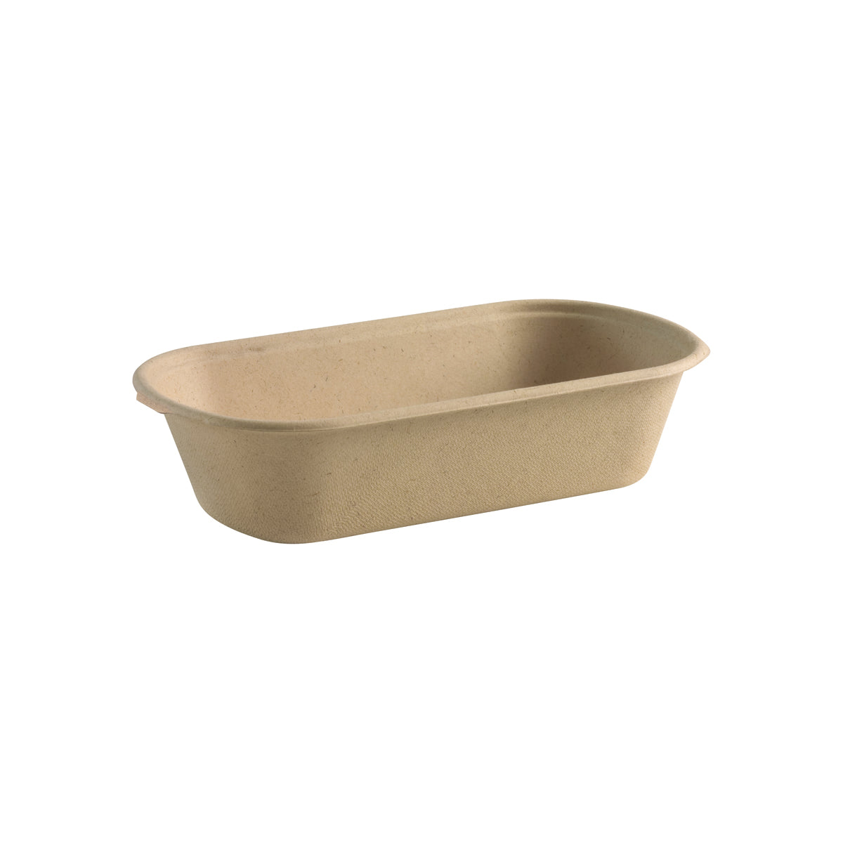 BP.B-LB-1000T-PF BioPak BioCane Oblong Tray Plant Fibre Natural 1000ml Native Wholesale Hospitality Supplies Canberra