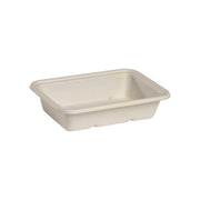 BP.B-LB-500-N-PF BioPak BioCane Rectangular Takeaway Container Plant Fibre Natural 500ml Native Wholesale Hospitality Supplies Canberra