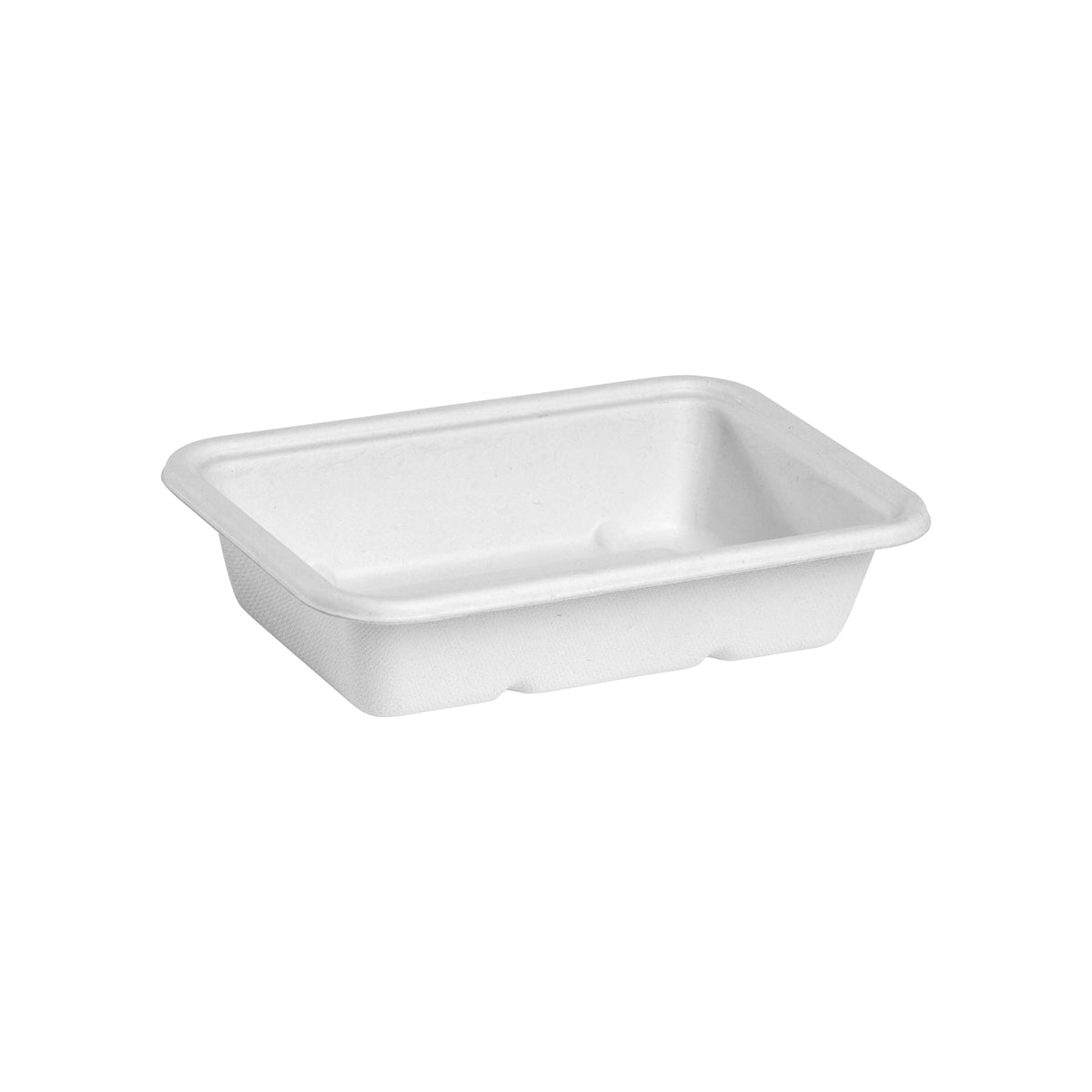 BP.B-LB-500-W-PF BioPak BioCane Rectangular Takeaway Container Plant Fibre White 500ml Native Wholesale Hospitality Supplies Canberra