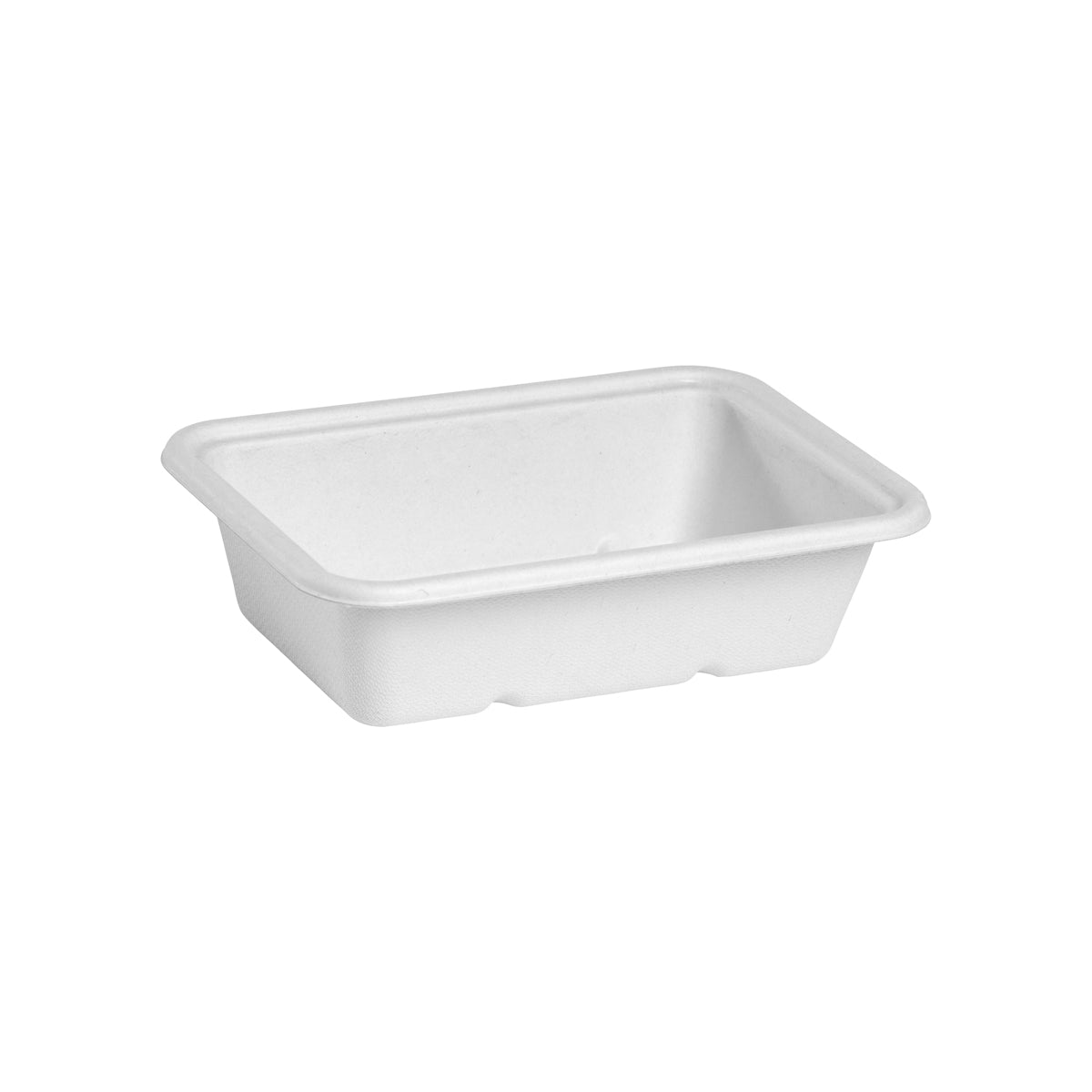 BP.B-LB-600-W-PF BioPak BioCane Rectangular Takeaway Container Plant Fibre White 600ml Native Wholesale Hospitality Supplies Canberra