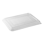 BP.B-LBL-2/3C-RPET BioPak Clear RPET Rectangular Compartment Takeaway Lid 240x180mm Native Wholesale Hospitality Supplies Canberra