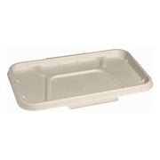 BP.B-LBL-4C-N-PF BioPak BioCane Rectangular Compartment Takeaway Lid Plant Fibre Natural 270x170mm Native Wholesale Hospitality Supplies Canberra