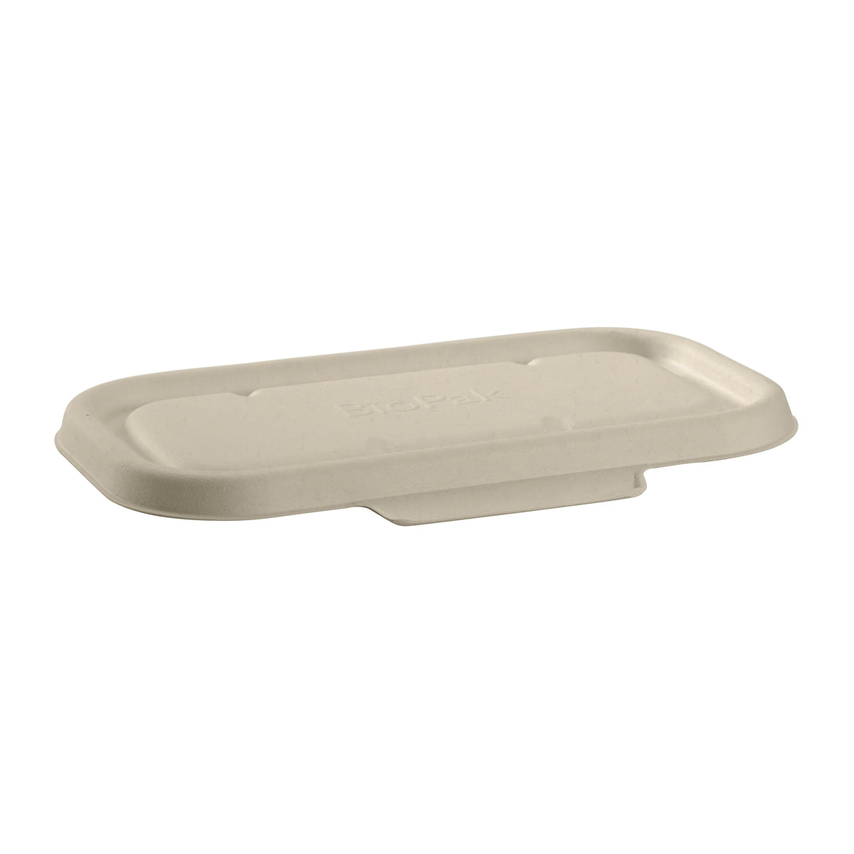 BP.B-LBL-N-PF BioPak BioCane Oblong Takeaway Lid Plant Fibre Natural 230x130mm Native Wholesale Hospitality Supplies Canberra