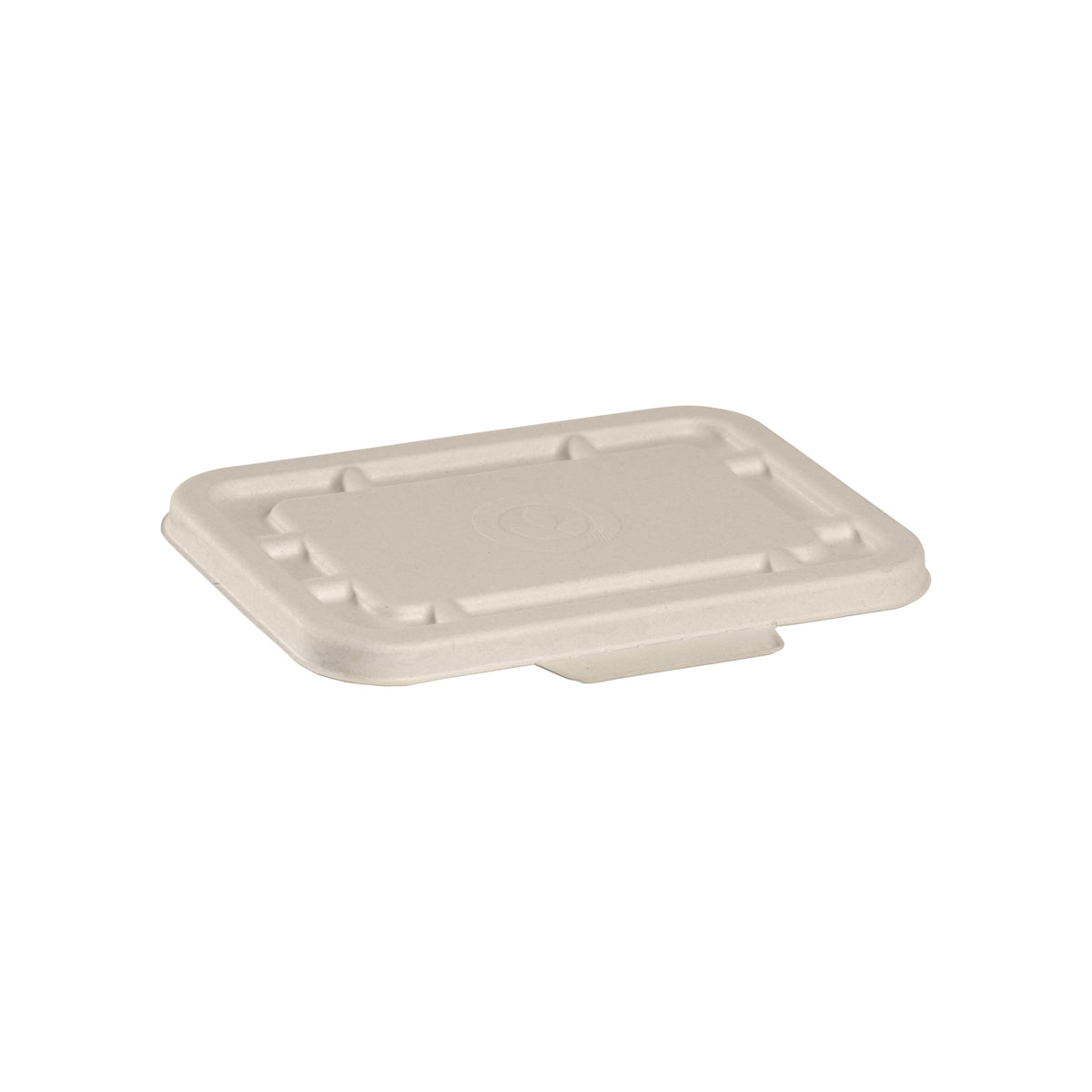 B-LBL-N-SMALL-PF BioPak BioCane Rectangular Takeaway Lid Plant Fibre Natural 180x124mm Native Wholesale Hospitality Supplies Canberra