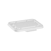 BP.B-LBL-W-SMALL-PF BioPak BioCane Rectangular Takeaway Lid Plant Fibre White 180x124mm Native Wholesale Hospitality Supplies Canberra