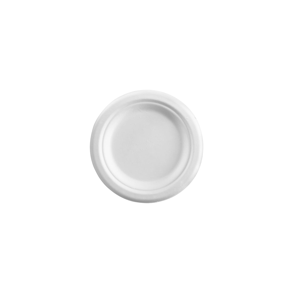 B-PL-06-PF BioPak BioCane Round Plate Plant Fibre White 150mm / 6" Native Wholesale Hospitality Supplies Canberra