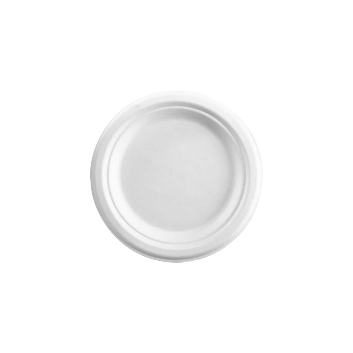 B-PL-07-PF BioPak BioCane Round Plate Plant Fibre White 180mm / 7" Native Wholesale Hospitality Supplies Canberra