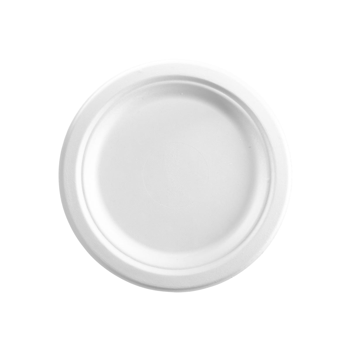 B-PL-09-PF BioPak BioCane Round Plate Plant Fibre White 230mm / 9" Native Wholesale Hospitality Supplies Canberra