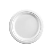BP.B-PL-09-PF BioPak BioCane Round Plate Plant Fibre White 230mm / 9" Native Wholesale Hospitality Supplies Canberra