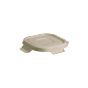 BP.B-SLBL-N-PF BioPak BioCane Square Takeaway Lid Plant Fibre Natural 130x130mm Native Wholesale Hospitality Supplies Canberra