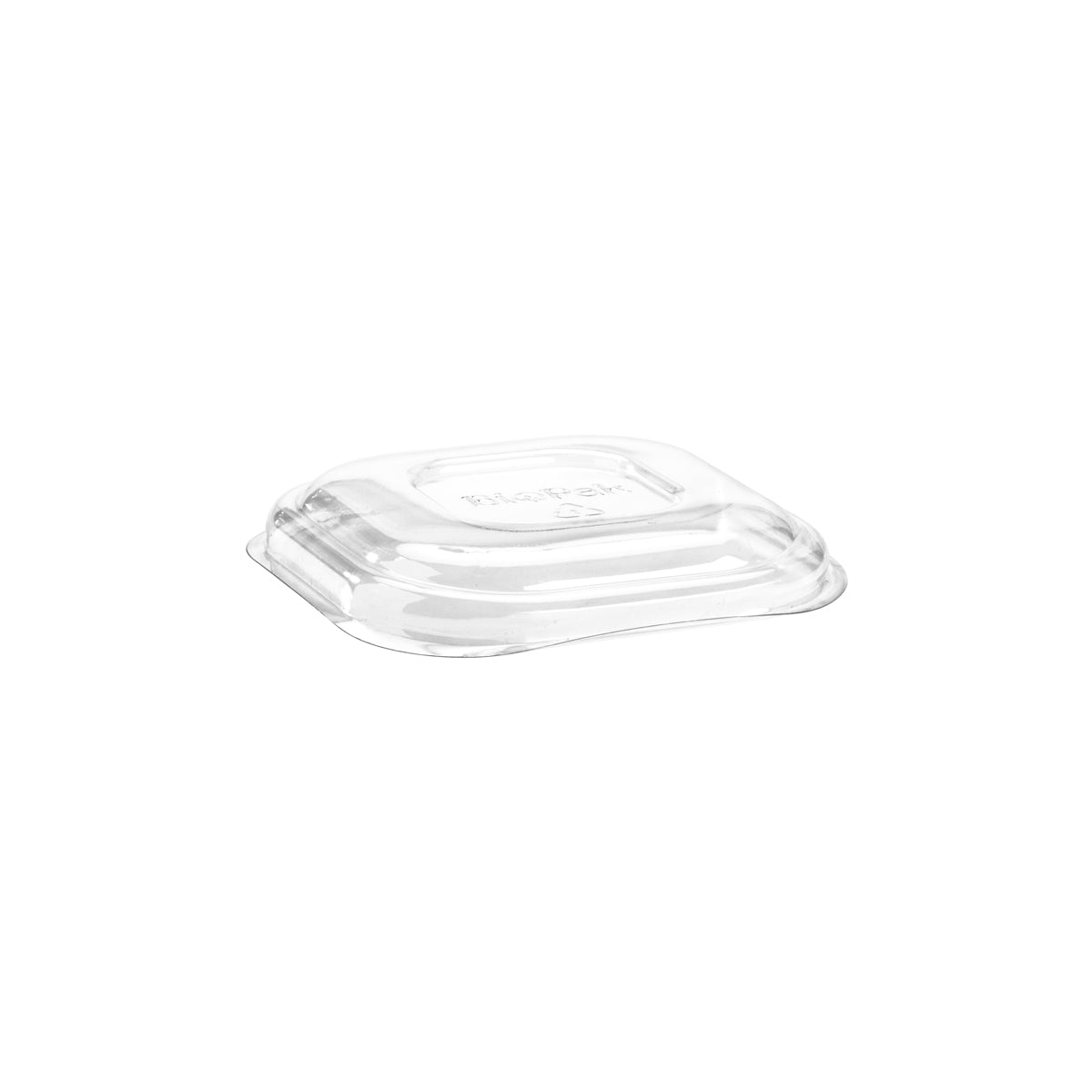 B-SLBL-RPET(D) BioPak Clear RPET Square Takeaway Dome Lid 130x130mm Native Wholesale Hospitality Supplies Canberra