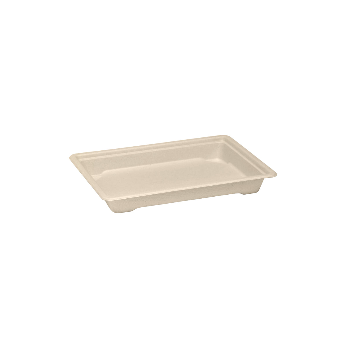 B-ST-MEDIUM-PF BioPak BioCane Sushi Tray Medium Plant Fibre Natural 188x134x24mm Native Wholesale Hospitality Supplies Canberra