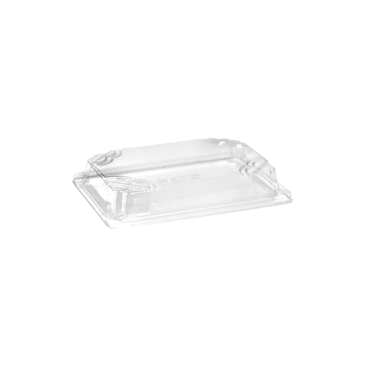 B-STL-MEDIUM-PET BioPak Clear PET Sushi Tray Dome Lid Medium 190x135x32mm Native Wholesale Hospitality Supplies Canberra