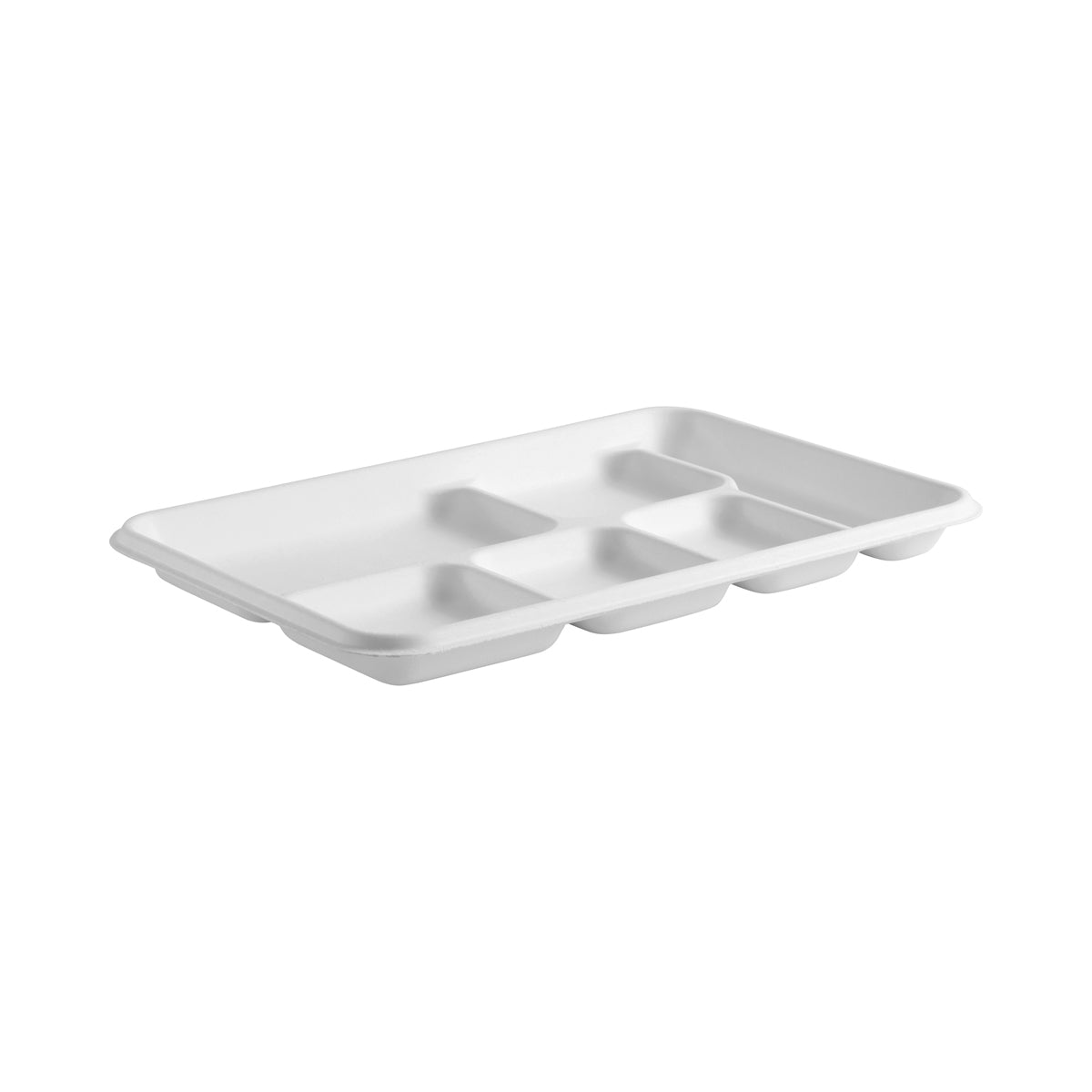B-TL-16-PF BioPak BioCane Tray 6-Compartment Plant Fibre White 320x220x28mm Native Wholesale Hospitality Supplies Canberra