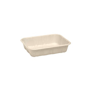 BP.B-TRAY-500G-PF BioPak BioCane Produce Trays Plant Fibre Natural 182x137x41mm / 500g Native Wholesale Hospitality Supplies Canberra