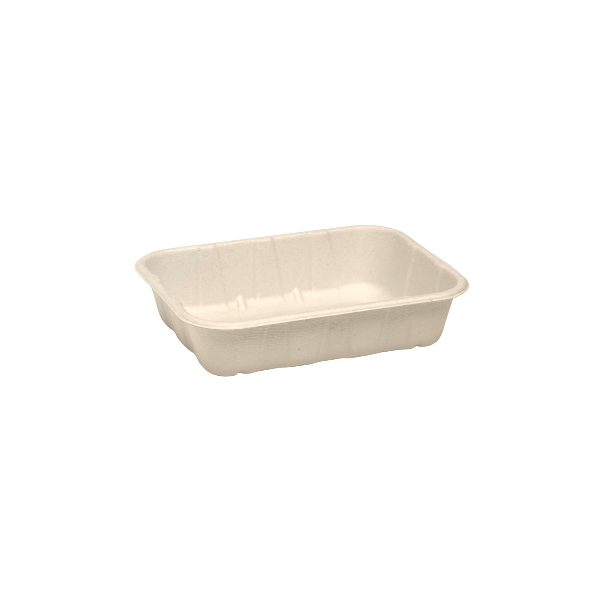 BP.B-TRAY-500G-PF BioPak BioCane Produce Trays Plant Fibre Natural 182x137x41mm / 500g Native Wholesale Hospitality Supplies Canberra