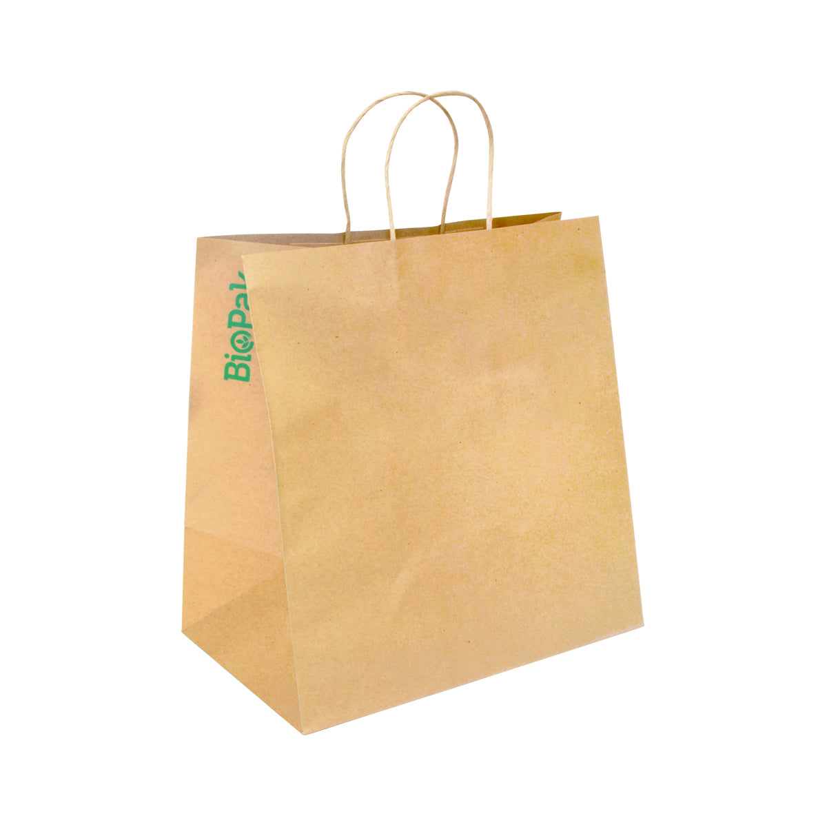 BAG-TA-T-JUMBO BioPak FSC Paper Bag Jumbo with Twist Handles Kraft 355x370x220mm Native Wholesale Hospitality Supplies Canberra