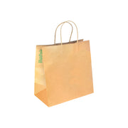 BP.BAG-TA-T-LARGE BioPak FSC Paper Bag Large with Twist Handles Kraft 300x305x170mm Native Wholesale Hospitality Supplies Canberra
