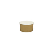 BP.BB-BIC-3 BioPak FSC Paper Ice Cream BioCup Small Printed Kraft Look 71x40mm / 90ml / 3oz Native Wholesale Hospitality Supplies Canberra