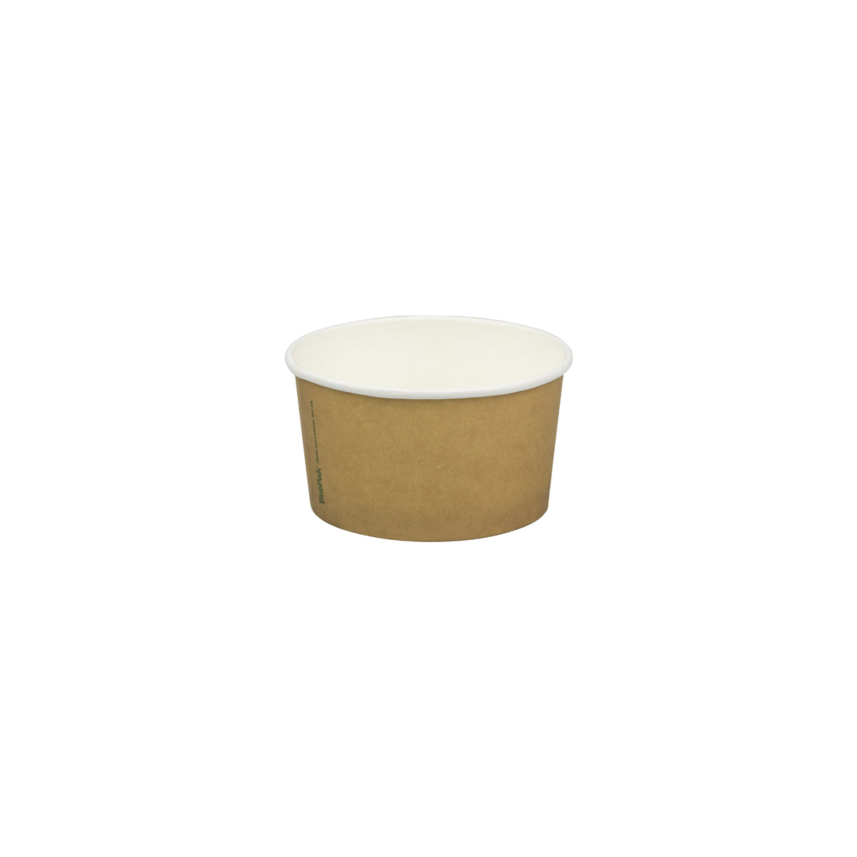 BB-BIC-5 BioPak FSC Paper Ice Cream BioCup Medium Printed Kraft Look 86x46mm / 150ml / 5oz Native Wholesale Hospitality Supplies Canberra