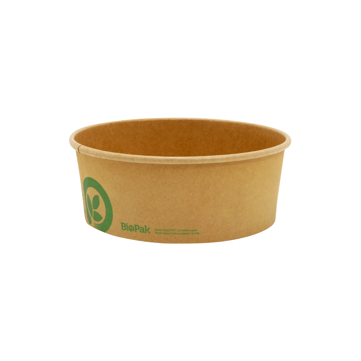BB-BL-EXTRA BioPak FSC Paper Wide BioBowl Kraft 183x68mm / 1300ml Native Wholesale Hospitality Supplies Canberra