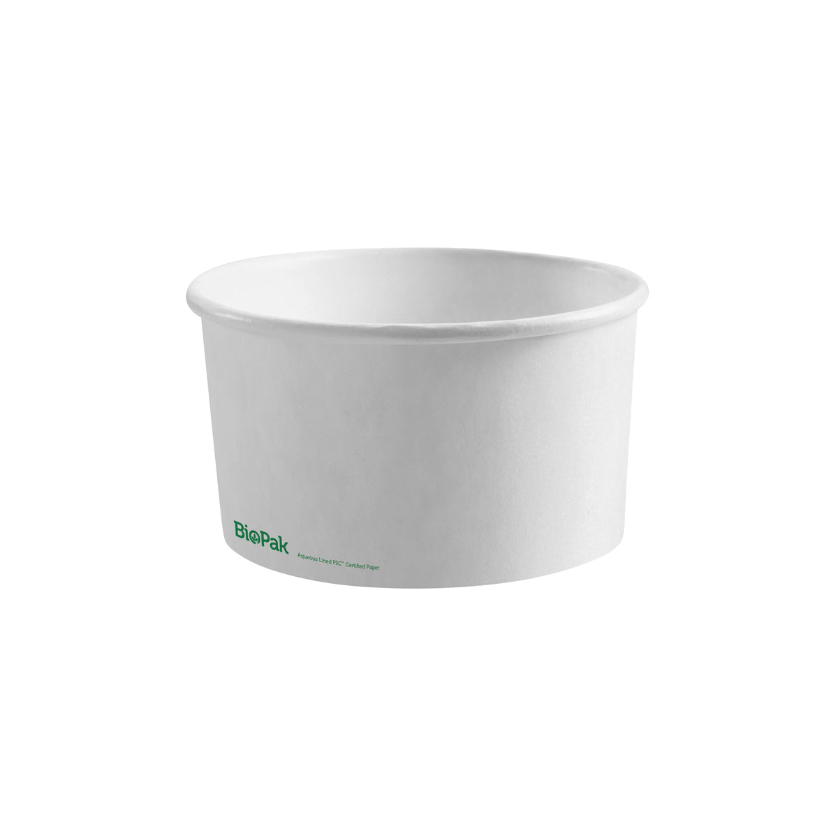 BB-BL-LARGE-W BioPak FSC Paper Wide BioBowl White 148x79mm / 1000ml Native Wholesale Hospitality Supplies Canberra
