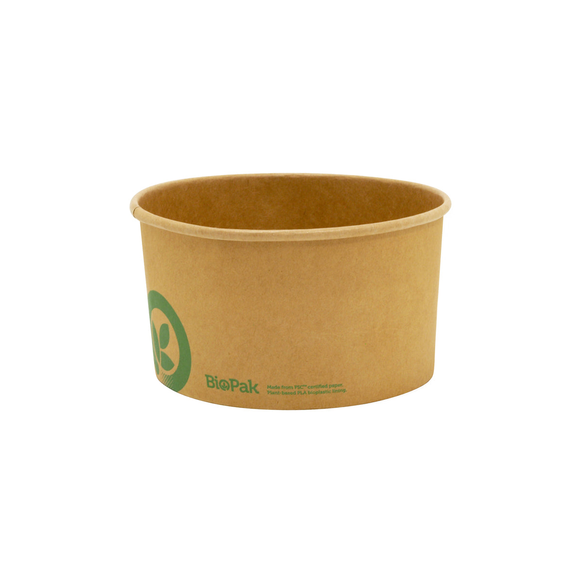 BB-BL-LARGE BioPak FSC Paper Wide BioBowl Kraft 148x79mm / 1000ml Native Wholesale Hospitality Supplies Canberra