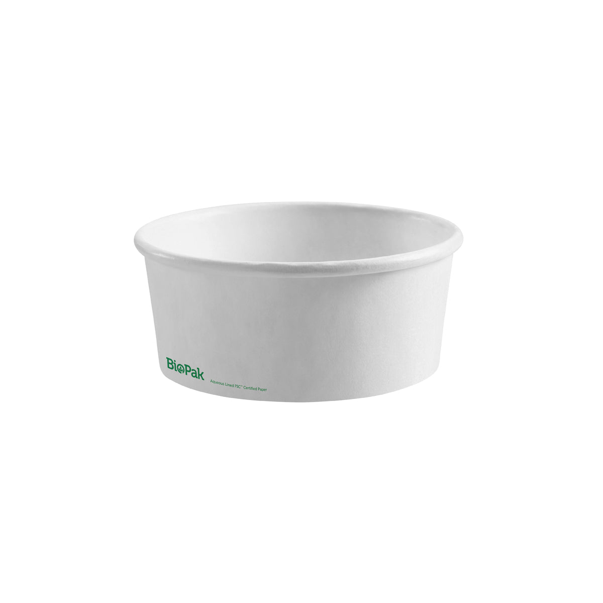 BB-BL-MEDIUM-W BioPak FSC Paper Wide BioBowl White 148x60mm / 750ml Native Wholesale Hospitality Supplies Canberra