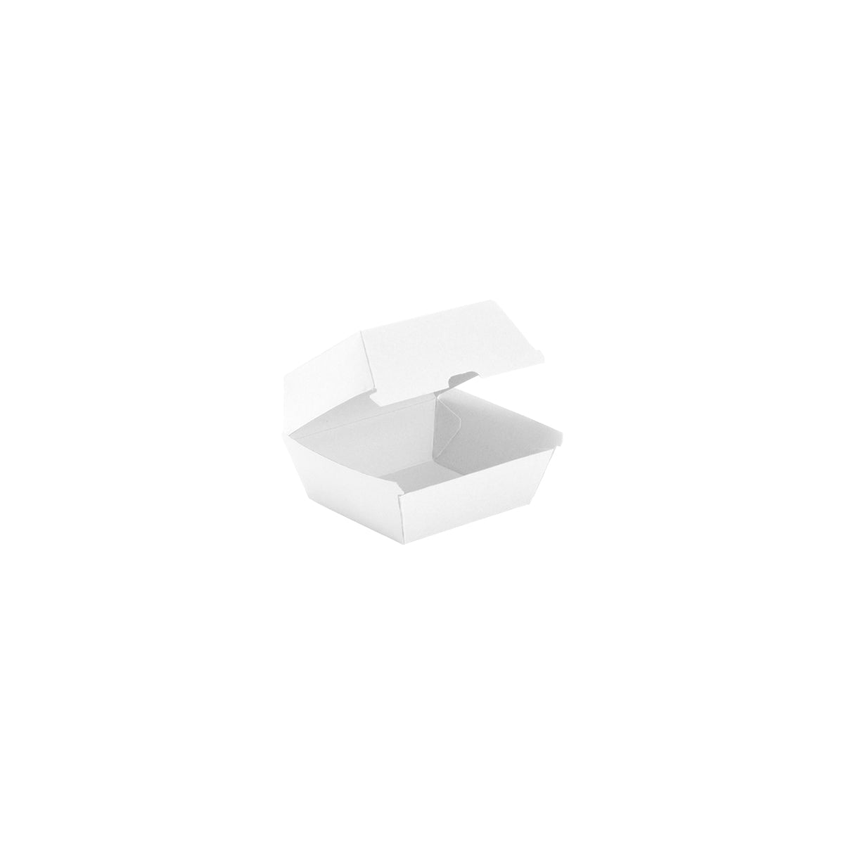 BB-BURGER BOX-W BioPak FSC BioBoard Burger Box White 105x105x85mm Native Wholesale Hospitality Supplies Canberra