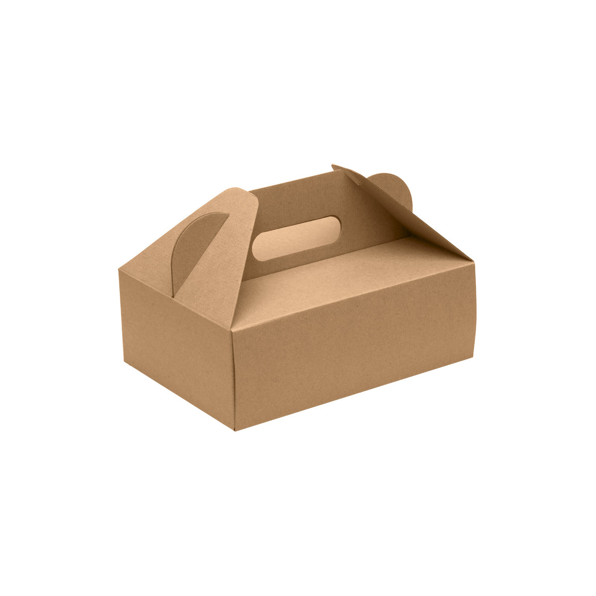 BB-CARRY-S BioPak FSC BioBoard Carry Tray Box with Handle Kraft 240x169x150mm Native Wholesale Hospitality Supplies Canberra