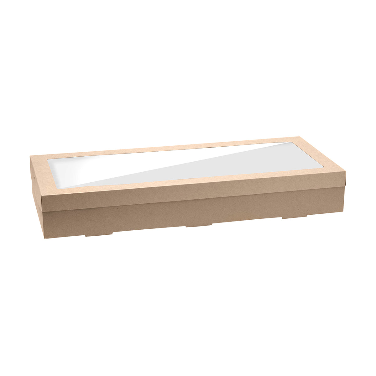 BP.BB-CB-L BioPak FSC BioBoard Catering Tray Large Base Kraft 558x252x80mm Native Wholesale Hospitality Supplies Canberra