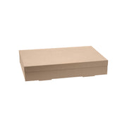 BB-CB-XL BB-CBL-XL BioPak FSC BioBoard Catering Tray Extra Large Kraft 450x310x80mm Native Wholesale Hospitality Supplies Canberra