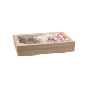 BB-CB-XL BB-CBWL-XL BioPak FSC BioBoard Catering Tray Extra Large Kraft 450x310x80mm Native Wholesale Hospitality Supplies Canberra