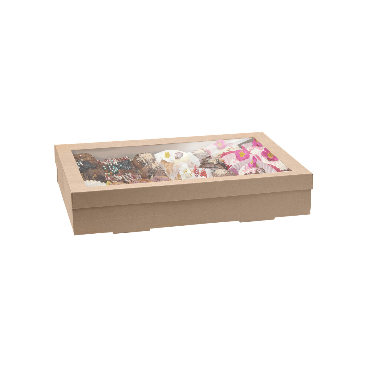 BB-CB-XL BB-CBWL-XL BioPak FSC BioBoard Catering Tray Extra Large Kraft 450x310x80mm Native Wholesale Hospitality Supplies Canberra