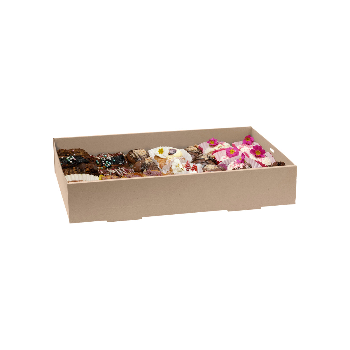 BB-CB-XL BioPak FSC BioBoard Catering Tray Extra Large Base Kraft 450x310x80mm Native Wholesale Hospitality Supplies Canberra