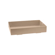 BB-CB-XL BioPak FSC BioBoard Catering Tray Extra Large Base Kraft 450x310x80mm Native Wholesale Hospitality Supplies Canberra
