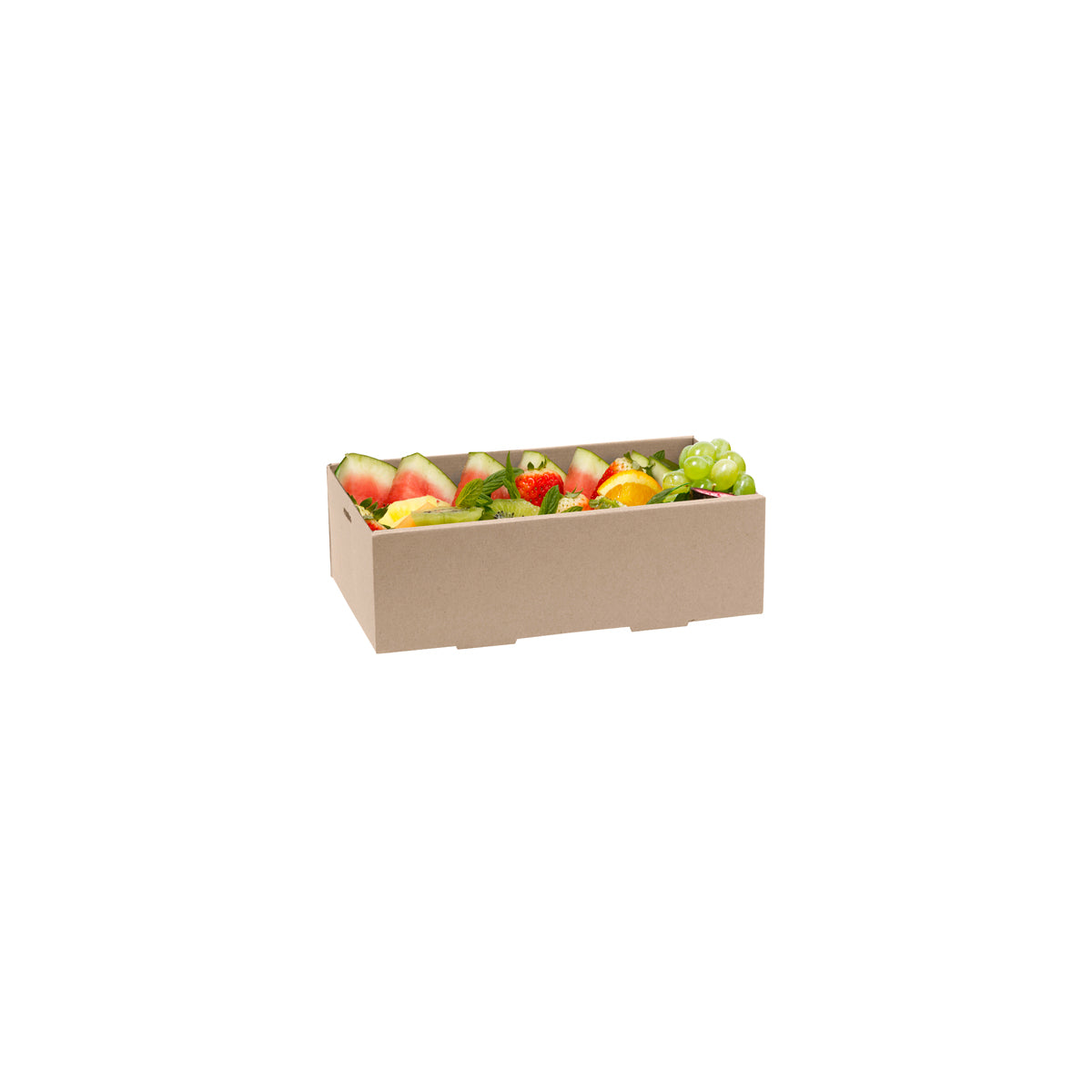 BB-CB-XS BioPak FSC BioBoard Catering Tray Extra Small Base Kraft 258x150x80mm Native Wholesale Hospitality Supplies Canberra