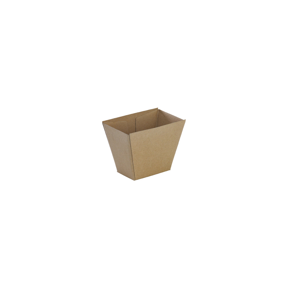 BB-CHIP BOX BioPak FSC BioBoard Chip Box Kraft 113x70x90mm Native Wholesale Hospitality Supplies Canberra