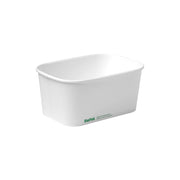 BP.BB-LB-1000-W BioPak FSC BioBoard Rectangle Takeaway Container White 1000ml Native Wholesale Hospitality Supplies Canberra