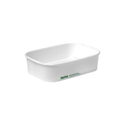 BP.BB-LB-500-W BioPak FSC BioBoard Rectangle Takeaway Container White 500ml Native Wholesale Hospitality Supplies Canberra