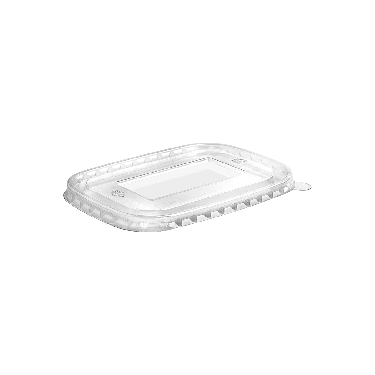 BB-LBL-RPET BioPak Clear RPET Rectangle Takeaway Lid 171x121mm Native Wholesale Hospitality Supplies Canberra