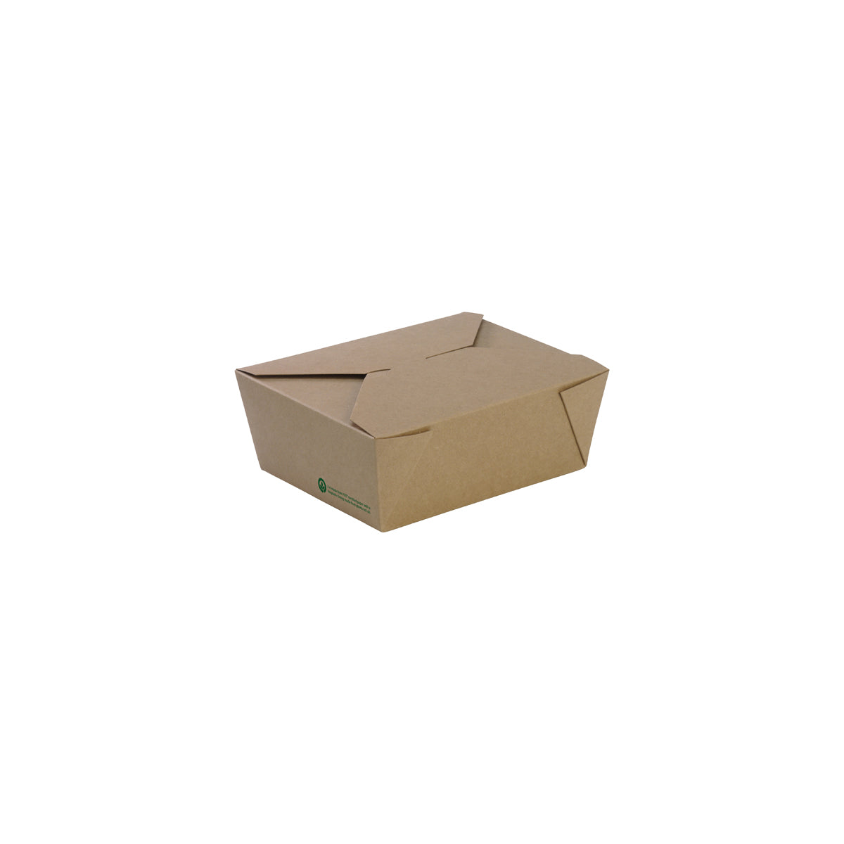BB-LBM-8 BioPak FSC BioBoard Lunch Box Medium Printed Kraft Look 152x120x64mm Native Wholesale Hospitality Supplies Canberra