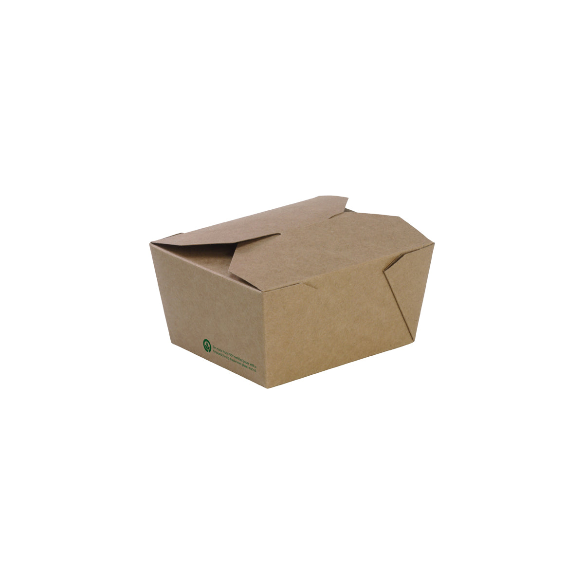 BB-LBS-1 BioPak FSC BioBoard Lunch Box Small Printed Kraft Look 110x90x64mm Native Wholesale Hospitality Supplies Canberra