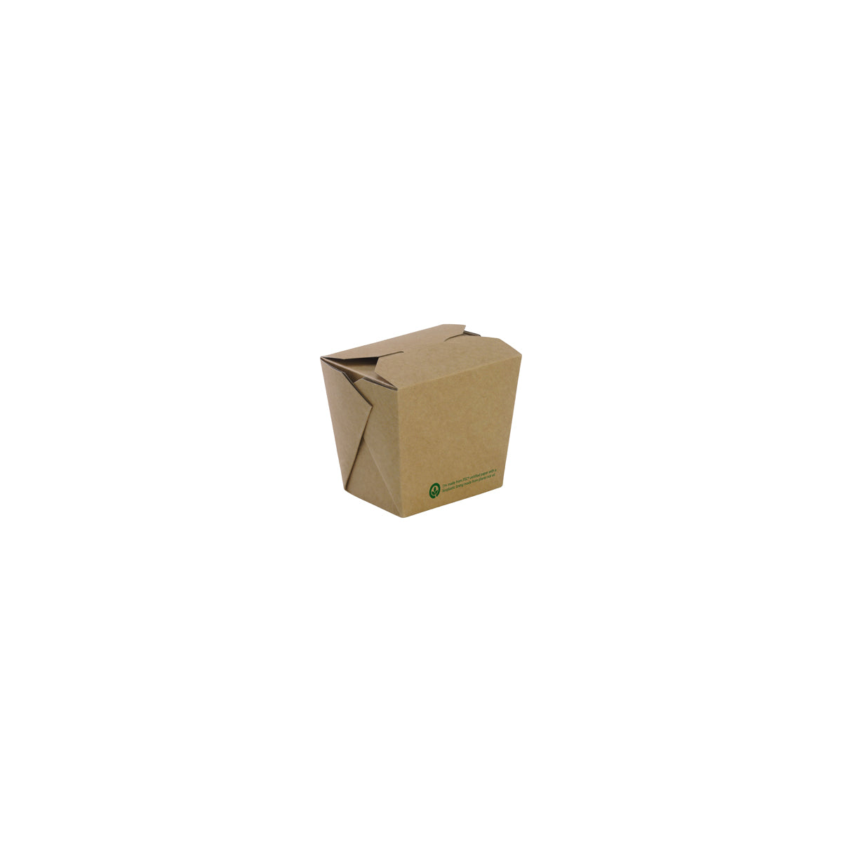BB-NB-16 BioPak FSC BioBoard Noodle Box Printed Kraft Look 75x55x85mm / 480ml / 16oz Native Wholesale Hospitality Supplies Canberra