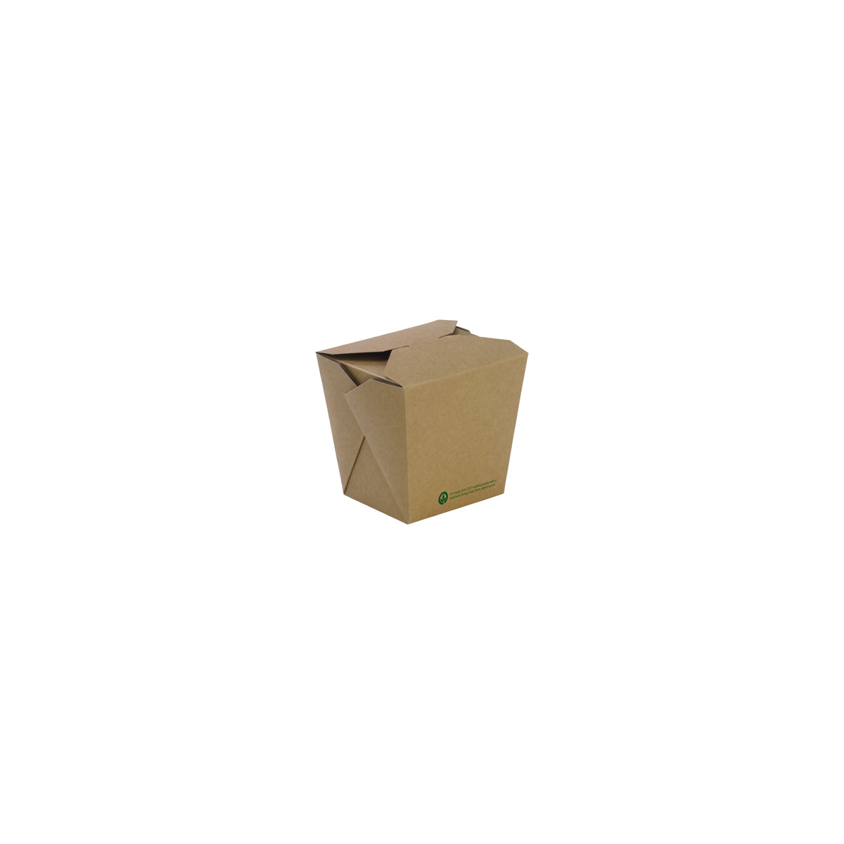 BB-NB-26 BioPak FSC BioBoard Noodle Box Printed Kraft Look 80x68x100mm / 780ml / 26oz Native Wholesale Hospitality Supplies Canberra