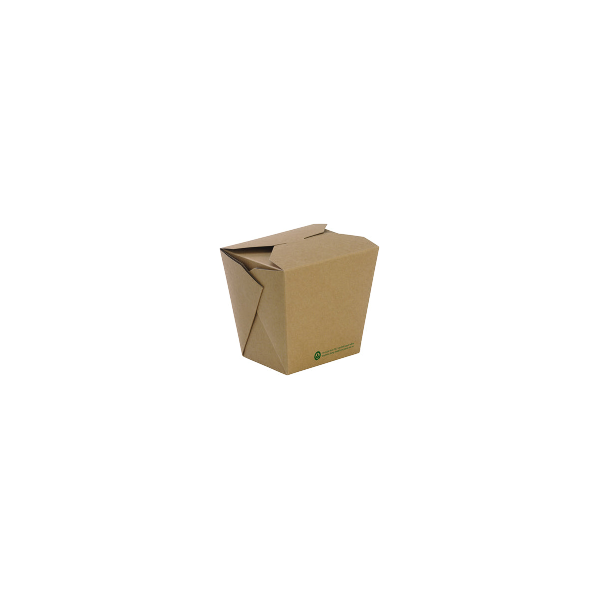 BB-NB-32 BioPak FSC BioBoard Noodle Box Printed Kraft Look 90x70x110mm / 960ml / 32oz Native Wholesale Hospitality Supplies Canberra