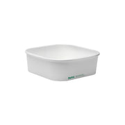 BP.BB-SLB-1000-W BioPak FSC BioBoard Square Takeaway Container White 1000ml Native Wholesale Hospitality Supplies Canberra
